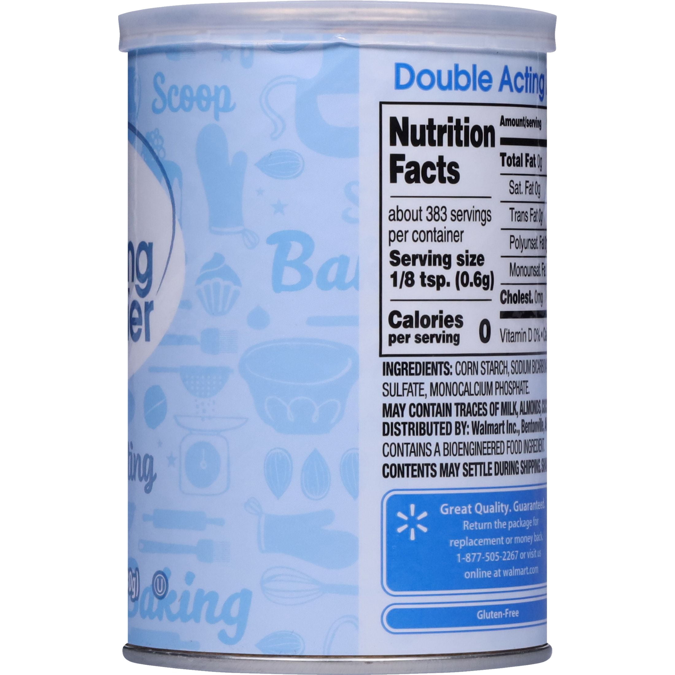 Great Value Double Acting Baking Powder, 8.1 oz