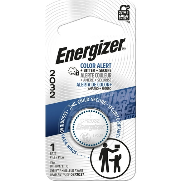 Energizer 2032 Batteries (1 Pack), 3V Lithium Coin Batteries