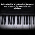 thumbnail image 5 of ABODELINE Piano Keyboard Stickers for 88/61/54/49 Key, Piano Notes Stickers Removable and Clear Piano Keyboard Letters for Beginners s (Black and White), 5 of 5