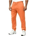 thumbnail image 3 of cocolona Mens Sweatpants Fashion Solid Color Joggers Running Workout Sweat Pants Elastic Waist Comfy Trousers with Pockets, 3 of 7