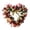 Yellow, variant on 1 Pcs Heart-Shaped Wreath, Artificial Pink Rose Floral Garland Valentines Wreath with Ribbons for Front Door Valentine's Day Home Party Wedding Decorations 13.8"