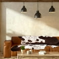 thumbnail image 6 of YJ.GWL Faux Cowhide Rug Cow Print Area Rugs Cow Hide Carpet for Bedroom Living Room Home Office Western Decor,2.3'x3.6',Brown, 6 of 7