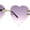 Gold - Purple, variant on Womens Rimless Rhinestone Jewel Heart Shape Luxury Sunglasses Gold - Blue