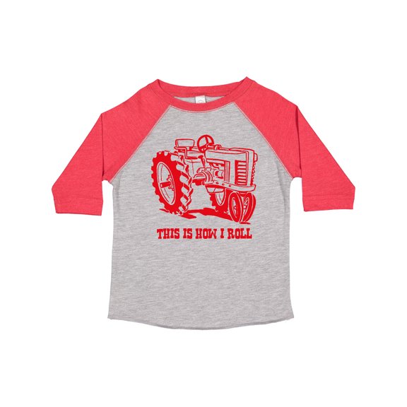 Inktastic This is How I Roll Tractor Red Boys or Girls Toddler T-Shirt
