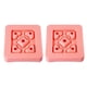 thumbnail image 3 of 2 mini moldes de plástico para hacer sándwiches con forma de corazón (rosa), 3 of 4