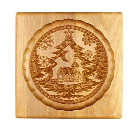

Clearance Cobowsici Christmas decorations Christmas Cookie Molds Wood Gingers Cookie Molds Santa Clau Cookie Molds DIY Baked Christmas Molds B