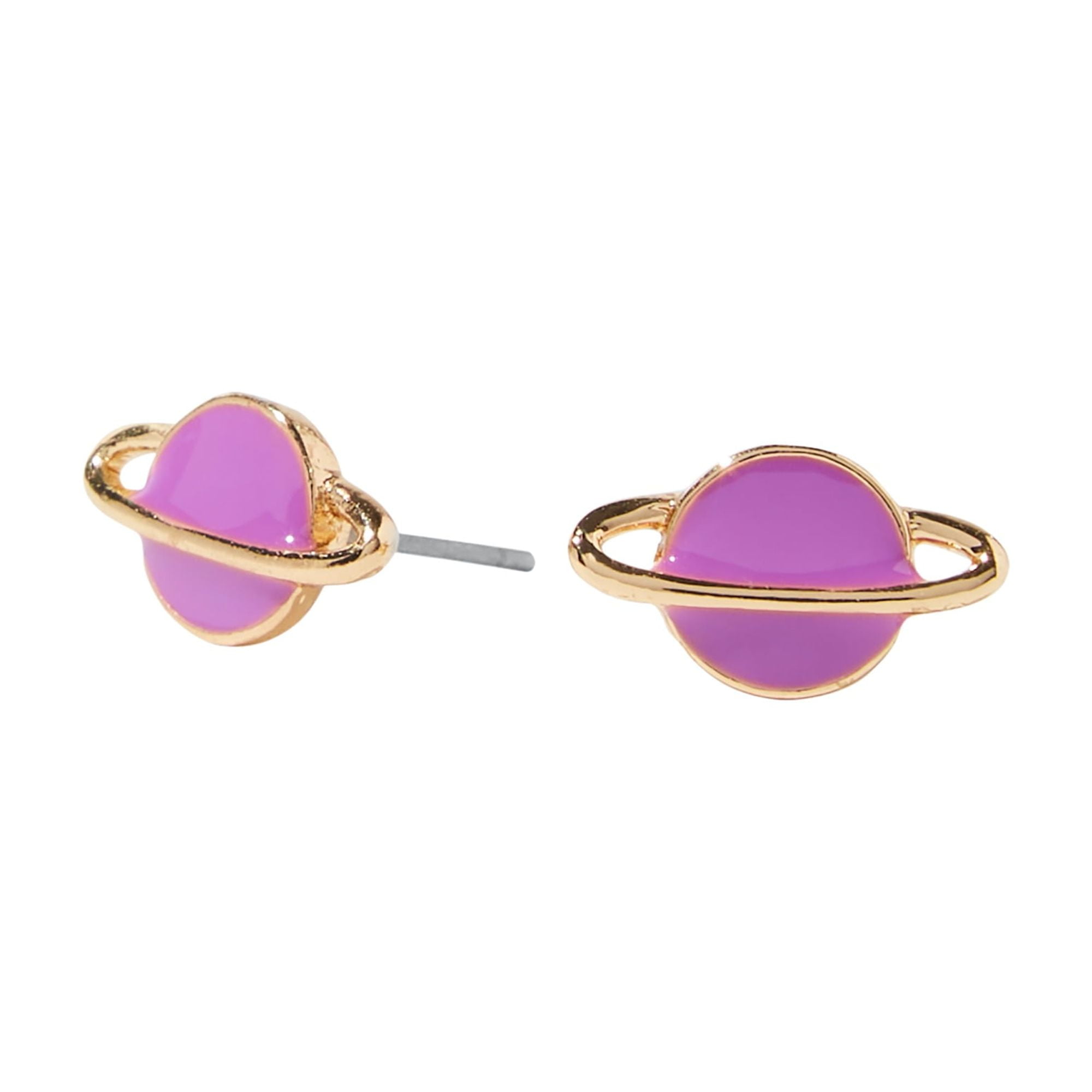Claire's Gold Pink Angel Star Heart Stud Earring Set