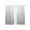 Grey, variant on Black Flower Sheer Curtains 72 Inch Length 2 Panels Set, Geometric Stripes Gradient Simple Branch Voile Window Treatment Rod Pocket Curtains Sheers Drapes for Bedroom/Living Room/Kitchen 52"x72"x2