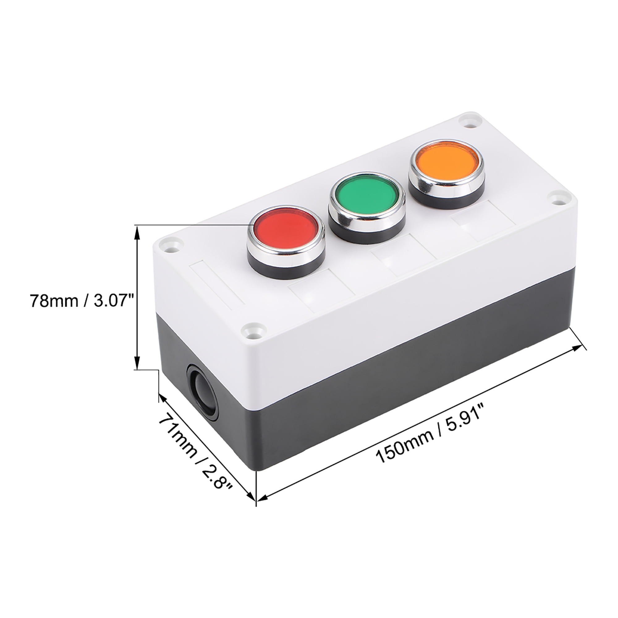1pcs Red Plastic Switch Cover Protector for 22mm Push Button Switch 55*43