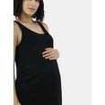 thumbnail image 2 of Time and Tru Women's Maternity 2-Piece Ribbed Dress with Long Sleeves, 2 of 4