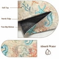 thumbnail image 6 of Round Rugs 3.3Ft, Teal Red Coastal Round Area Rug Washable Indoor Throw Carpet, Nautical Seahorse Beach Coral Starfish Beige Soft Non Slip Circle Rug for Laundry Room Patio Home Decor Aesthetic, 6 of 8