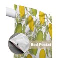 thumbnail image 6 of Swag Curtains, Lemon Summer Plant Leaves Rod Pocket Kitchen Curtains Valances Tier Curtains Swag Valance Curtains for Bedroom Living Room 36" x 63", 2 Panels, 6 of 6