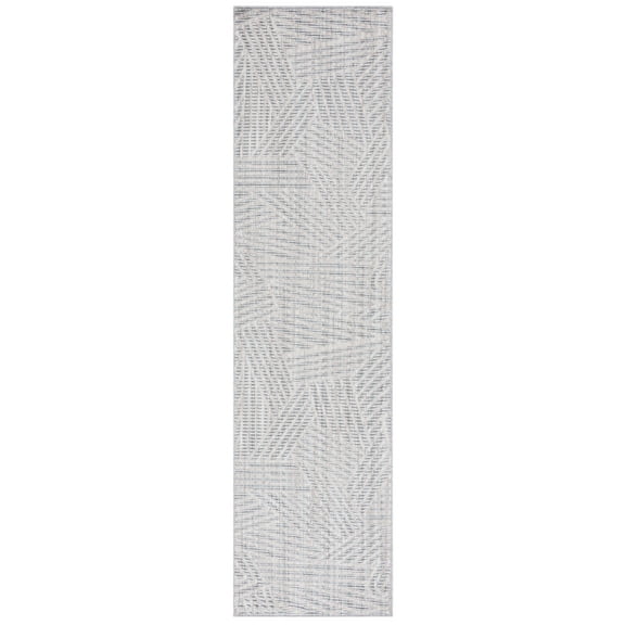 SAFAVIEH Martha Stewart Serenity Geometric Runner Rug, Grey/Ivory, 2'2" x 8'