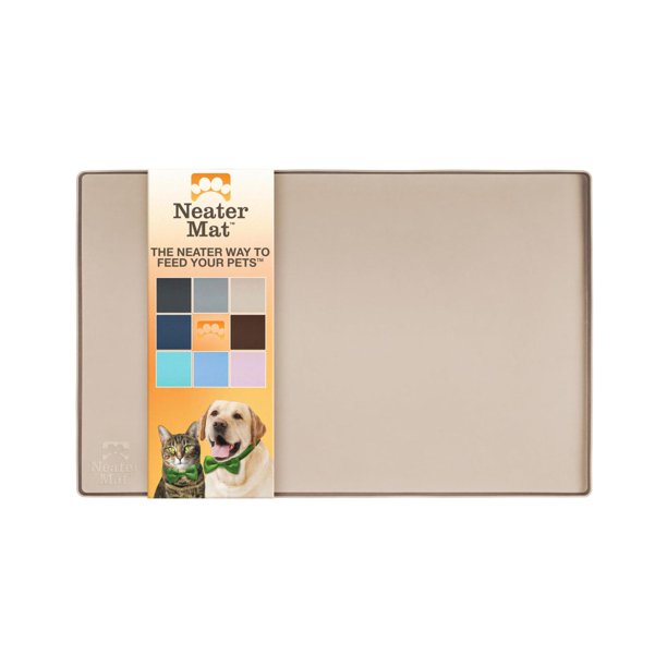 Tapete de Silicona Impermeable Neater Pet Brands Capuchino para Cuencos de Mascotas