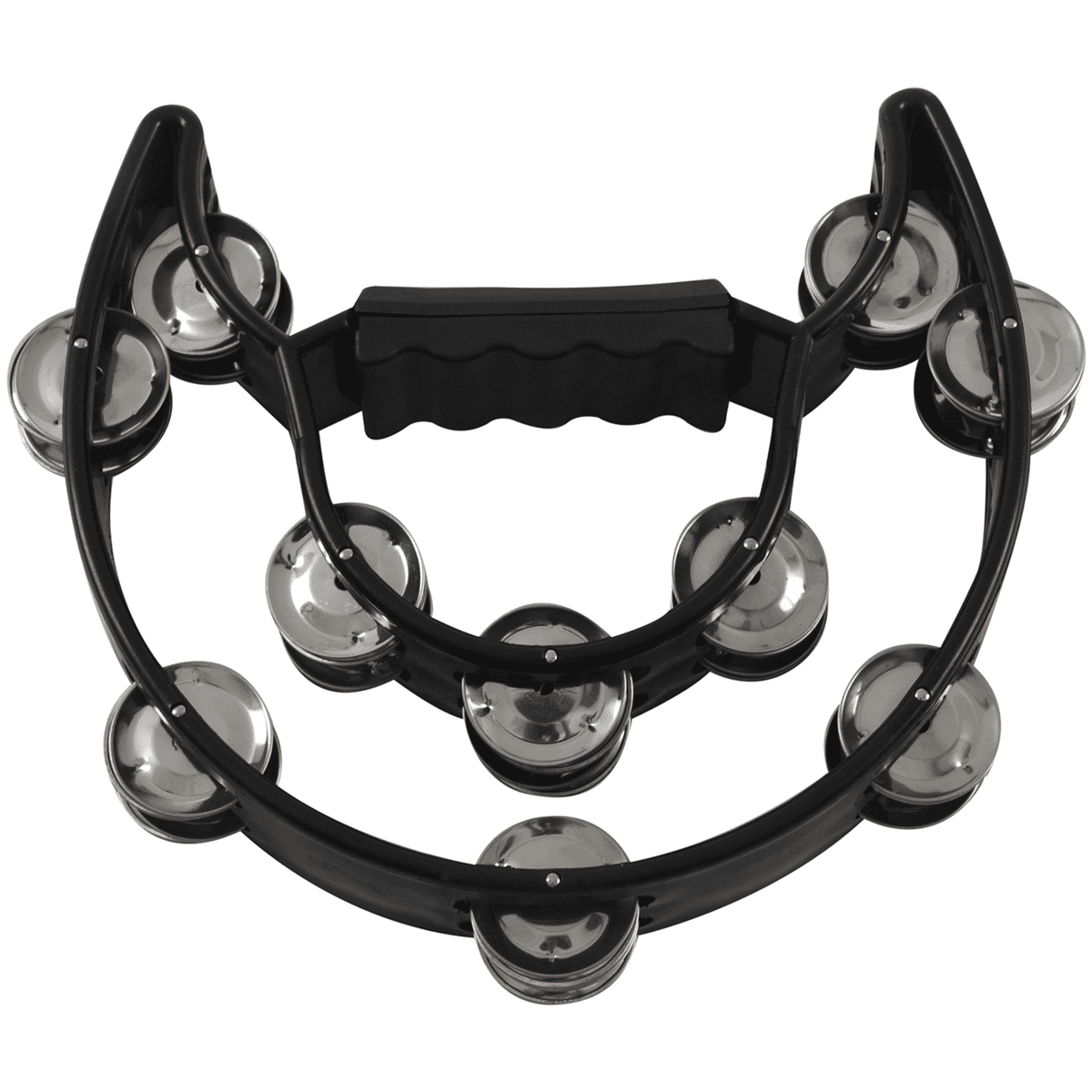 3X Compact Double Half Moon Music Tambourine Percussion Tamborine Drum