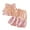 Pink, variant on TAmten Girl Summer Clothes Cute Ruffle Tops Dress Shorts Outfits Set Toddler Shirt Shorts Princess Outfit(White,4-5 Years)