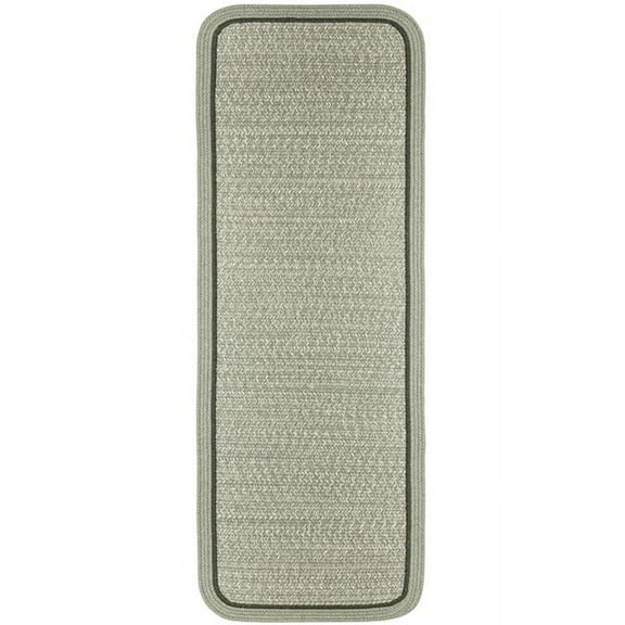 Rhody Rug CC68R024X096S 2 x 8 ft. Casual Comfort Mistletoe Banded Braided Rug, Rectangle-Runner