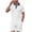 White, variant on hotojiny Men's 2 Pieces Summer Outfits Stylish Color Block Button Collared Shirt and Shorts Set for Golf Beach Clothes(White,X-Large)