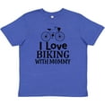 thumbnail image 3 of Inktastic Biking with Mommy Bicycle Youth T-Shirt, 3 of 5