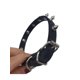 thumbnail image 2 of 1pc Rivet Embellished Punk Style Choker, Perfect For Party Wear, Red, 2 of 3