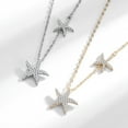 thumbnail image 2 of Double Starfish Full Diamond Necklace Female Fashion Special-interest, 2 of 2