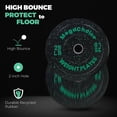 thumbnail image 5 of Bumper Plates,2 inch Rubber Weight Plates,15LB 25LB 35LB 45LB 100LB 160LB 300LB Plates For Weight Lifting Strength Training Home Gym (Single, Pair & Set), 5 of 6