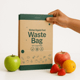 thumbnail image 3 of MKR Green Life Compostable Paper Food Waste Bags, Leak-Resistant Kitchen Organics Bags, 32 Bags (7L, 12" x 8" x 5"), 3 of 7