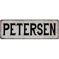PETERSEN Vintage Look Gift Rustic Chic Metal Sign 6x18 206180036884