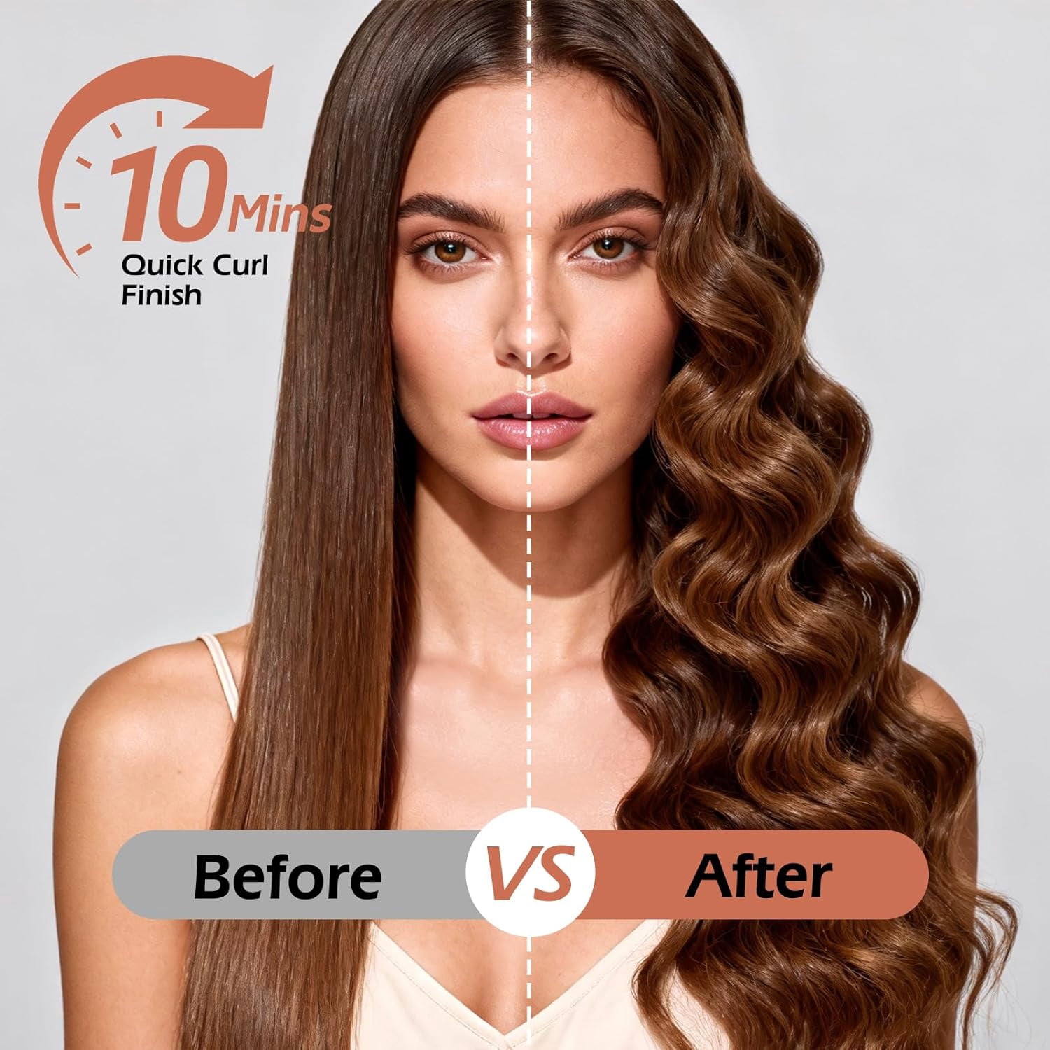 Scheri Automatic Rotating Curling Iron, 1.25 Inch - 4 Temp, Fast Heating, 2-Way Rotation, Anti-Scald & Tangle-Free, 30Min Auto Shut-Off, Dual Voltage for Travel, for All Hair Types & Beginners