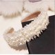 thumbnail image 3 of Pearl Headbands for Women White Bling Faux Pearl Rhinestones Hairbands Bridal Hair Hoop Wedding Hair Accessories for Women Girls, 3 of 4