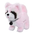 thumbnail image 2 of Juguete de peluche de perro eléctrico que camina, que habla, canta y brilla. Rosa, 2 of 9