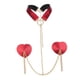 thumbnail image 3 of Cadena de pecho Accesorios para festivales de música de boda Arnés Cadena para el cuerpo para damas Rojo jinwen Cadena de pecho, 3 of 8