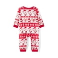 thumbnail image 6 of Fiomva Matching Family Pajamas Sets Long Sleeve Christmas Reindeer Plaid Pjs Striped Women Holiday Sleepwear Homewear, 6 of 10