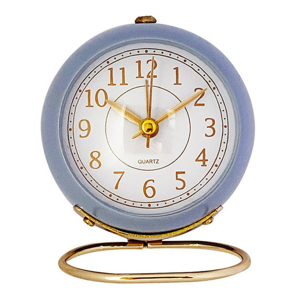 Small Table Clocks, Classic Tabletop Kids Room Analog Alarm Clock