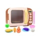 thumbnail image 5 of Juguetes de horno microondas para niños, juego de simulación, juego de aprendizaje, accesorios de cocina para Café, 5 of 9