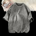 thumbnail image 2 of Lefu T-shirt d'Été à Manches Courtes Lavé Uni pour Hommes Mode Basique Décontractée Mode Urbaine, 2 of 9