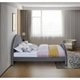thumbnail image 5 of Meridian Furniture Brody Grey Velvet Queen Bed, 5 of 7