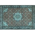 thumbnail image 1 of Ahgly Company Indoor Rectangle Persian Light Blue Traditional Area Rugs, 8' x 10', 1 of 4