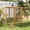 Orange-New, variant on Coziwow Outdoor Cat House Enclosure Pet Cage Catio W/ Asphalt Roof, 3 Platforms, Gray