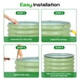 thumbnail image 3 of Aoodor 16.7" Tall 24" Metal Raised Garden Bed Kit, 2 Pack Outdoor Round Planter Box for Vegetables, Flowers, Herbs, Green, 3 of 9