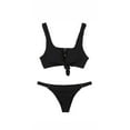 thumbnail image 3 of Beach Bunny Rib Tide Skimpy Bottom B17125B2-BLK Black / Medium, 3 of 3