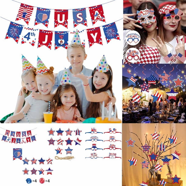 Xihbxyly Vasos de Papel Del Día de La Independencia, Diseño Festivo Multicolor, Ligeros y Prácticos, Accesorio para Reuniones Familiares, Set de Decoración para Fiestas, Envío Rápido, Varios Tamaños