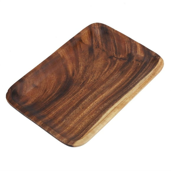 Herwey Elegant Sushi Tray Snacks Salad Desserts Wooden Serving Dish for Home Restaurant , Sushi Plate, Food Tray