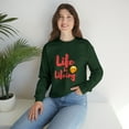 thumbnail image 7 of Life Be Lifeing Unisex Heavy Blend™ Crewneck Sweatshirt Sweater, 7 of 7