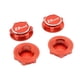 thumbnail image 1 of Juego de 4 tuercas hexagonales para rueda, de metal, para montaje en rueda, modelo de vehículo, accesorios para rojo, 1 of 3