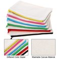 thumbnail image 3 of Bolsa de maquillaje Gejoy Canvas de 12 piezas con cremallera para mujer, 3 of 7