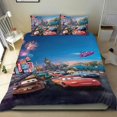 thumbnail image 1 of Disney Car McQueen Conjunto de sábanas temático, trío de piezas, cómodo y amigable con la piel, diseño único, regalo de decoración para el hogar para familiares, amigos y fans,135cm *200cm, 1 of 6