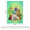 thumbnail image 3 of Manta de dibujos animados de Scooby Doo, suave y acogedora manta de felpa esponjosa para niños, niñas y adultos jóvenes, cálida manta de franela para sala de estar, dormitorio, sofá cama de 30 x 40, 3 of 8