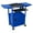 Royal Blue, variant on Luxor Adjustable Height Blue Metal A/V Cart w/ Pullout Keyboard Tray, Cabinet & 2 Drop Leaf Shelves
