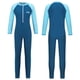 thumbnail image 3 of Traje de baño de una pieza para niños, traje de baño deportivo de manga larga con cremallera frontal UPF 50+, trajes de buceo con protección contra sarpullidos, 3 of 5